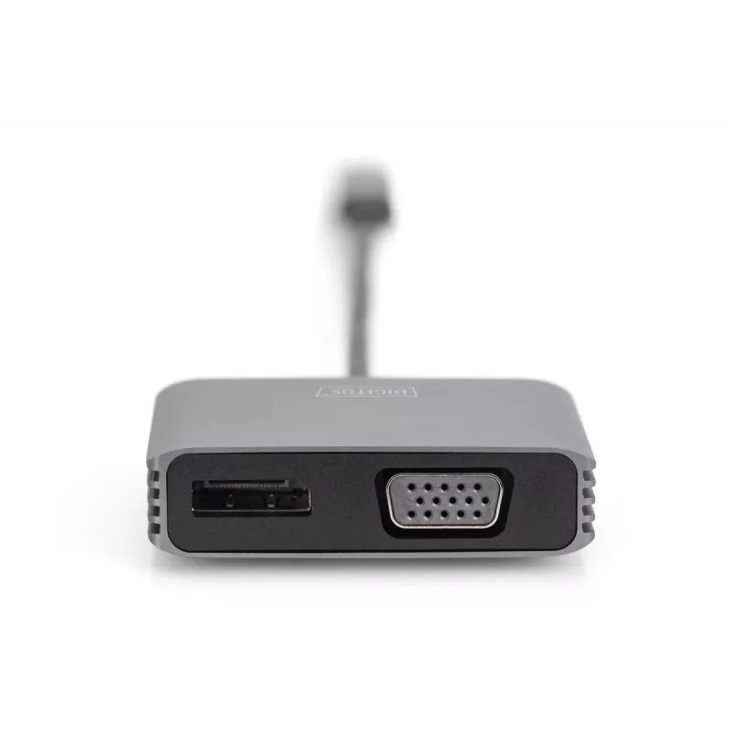 DIGITUS USB Type-CT 4K 2-in-1 DisplayPort + VGA graafikaadapter