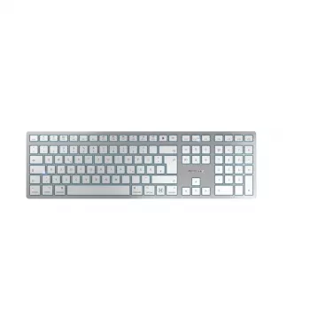 CHERRY KW 9100 õhuke FOR MAC klaviatuur universaalne USB + Bluetooth QWERTZ Saksa Hõbedane