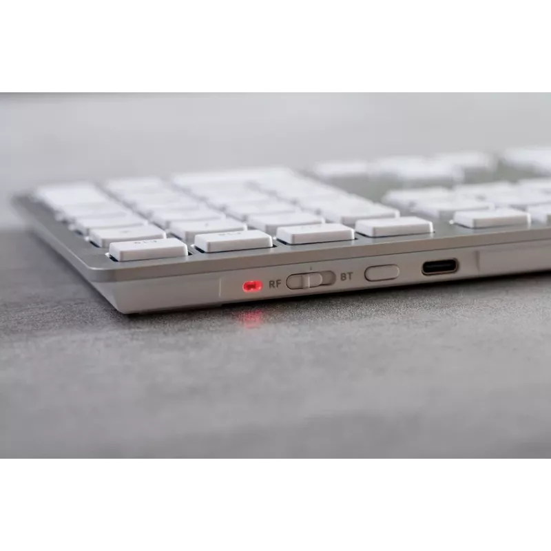 CHERRY KW 9100 õhuke FOR MAC klaviatuur universaalne USB + Bluetooth QWERTZ Saksa Hõbedane