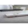 CHERRY KW 9100 õhuke FOR MAC klaviatuur universaalne USB + Bluetooth QWERTZ Saksa Hõbedane