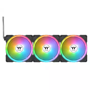 THERMALTAKE arvuti jahutusventilaator - SWAFAN EX14 ARGB Sync TT Premium Edition - 14 cm - Must - 3 tk komplekt