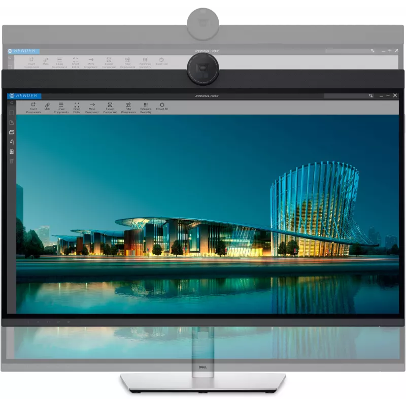 DELL UltraSharp U3224KBA arvutimonitor 80 cm (31,5 tolli) 6144 x 3456 pikslit 6K Ultra HD LCD must, hõbedane
