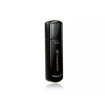 TRANSCEND Jetflash 350 - 4 GB USB-mälupulk - USB 2.0 - Must