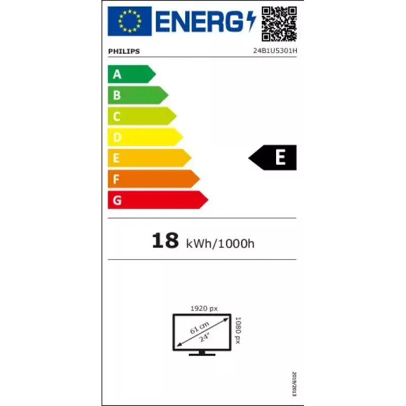 Philips 5000 seeria 24B1U5301H/00 arvutimonitor 60,5 cm (23,8 tolli) 1920 x 1080 pikslit Full HD LCD must