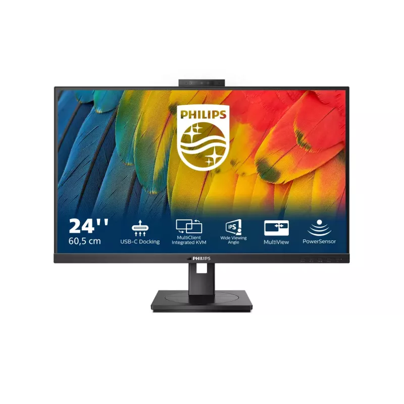 Philips 5000 seeria 24B1U5301H/00 arvutimonitor 60,5 cm (23,8 tolli) 1920 x 1080 pikslit Full HD LCD must