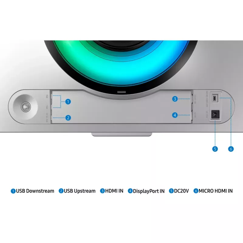 Samsung G95SC arvutimonitor 124,5 cm (49 tolli) 5120 x 1440 pikslit Dual QHD OLED hõbedane