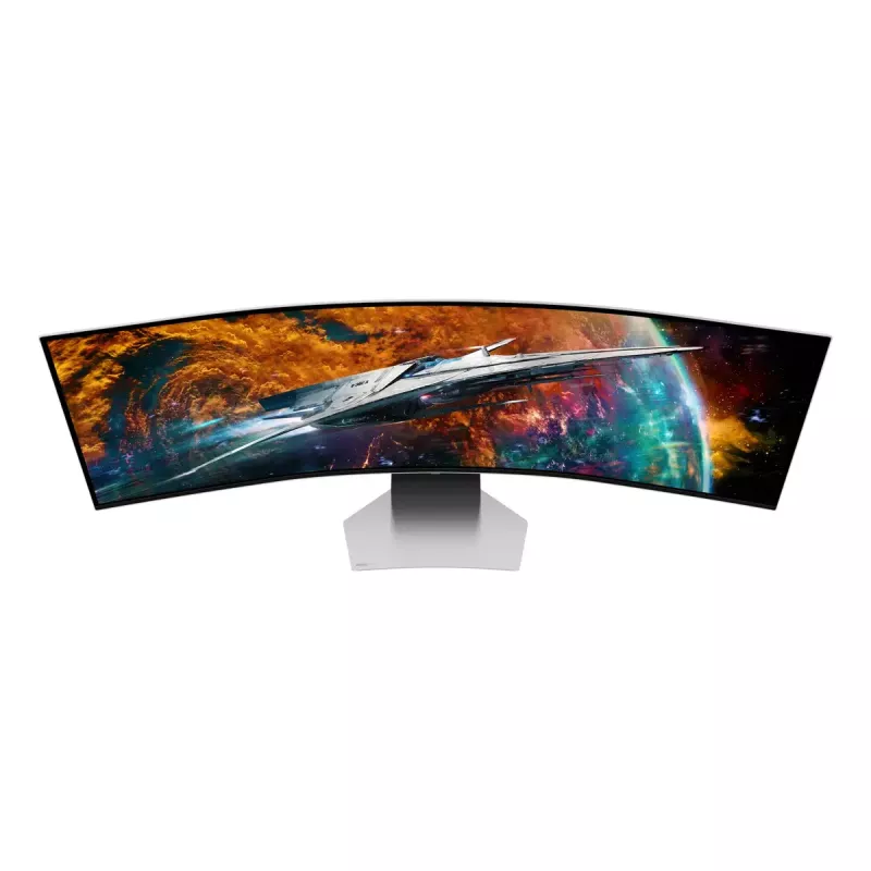 Samsung G95SC arvutimonitor 124,5 cm (49 tolli) 5120 x 1440 pikslit Dual QHD OLED hõbedane