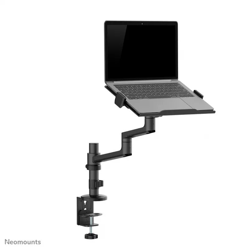 Neomounts DS20-425BL1 sülearvuti hoidikuga monitori käsi 11,6–17,3 tolli – ruumisäästlik