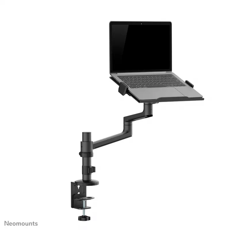 Neomounts DS20-425BL1 sülearvuti hoidikuga monitori käsi 11,6–17,3 tolli – ruumisäästlik