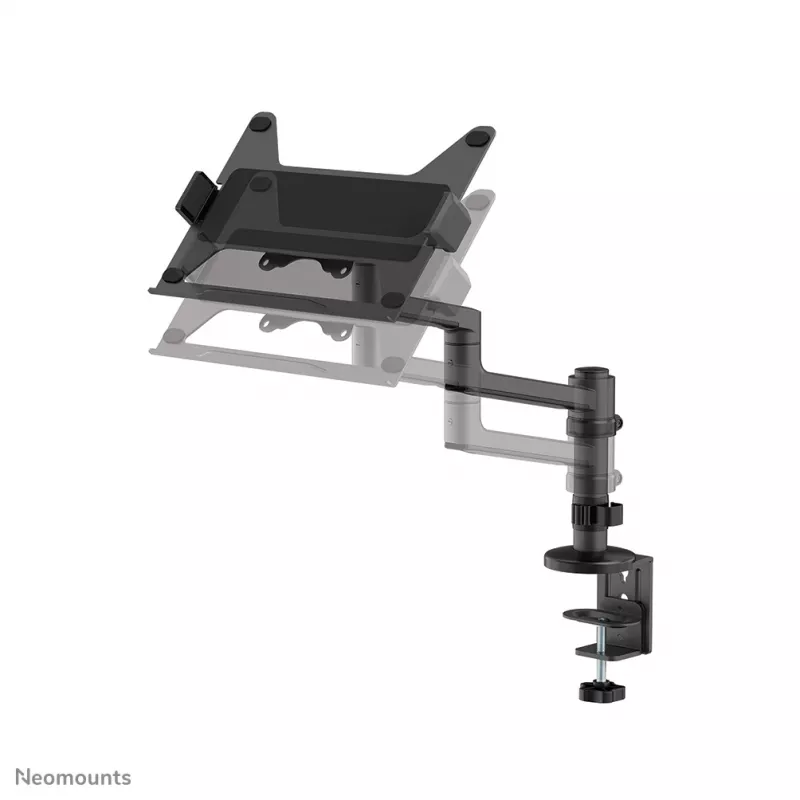 Neomounts DS20-425BL1 sülearvuti hoidikuga monitori käsi 11,6–17,3 tolli – ruumisäästlik