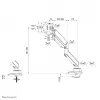 Neomounts DS70PLUS-450BL1 Monitorivars 17-49 tolli - gaasvedru - Topfix - 180° tõke