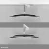 Neomounts DS70PLUS-450WH1 monitori käsi 17-49 tolli - gaasvedru - Topfix - 180°-stopp