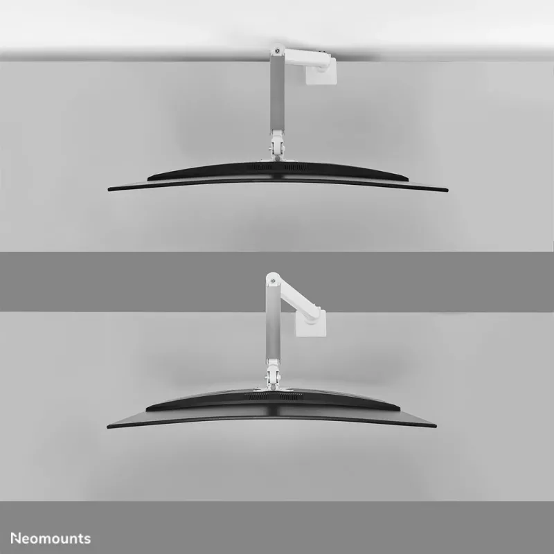 Neomounts DS70PLUS-450WH1 monitori käsi 17-49 tolli - gaasvedru - Topfix - 180°-stopp