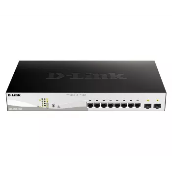 D-Link DGS-1210-10MP Hallatav L2 Gigabit Ethernet (10/100/1000) Power over Ethernet (PoE) Must, Hall