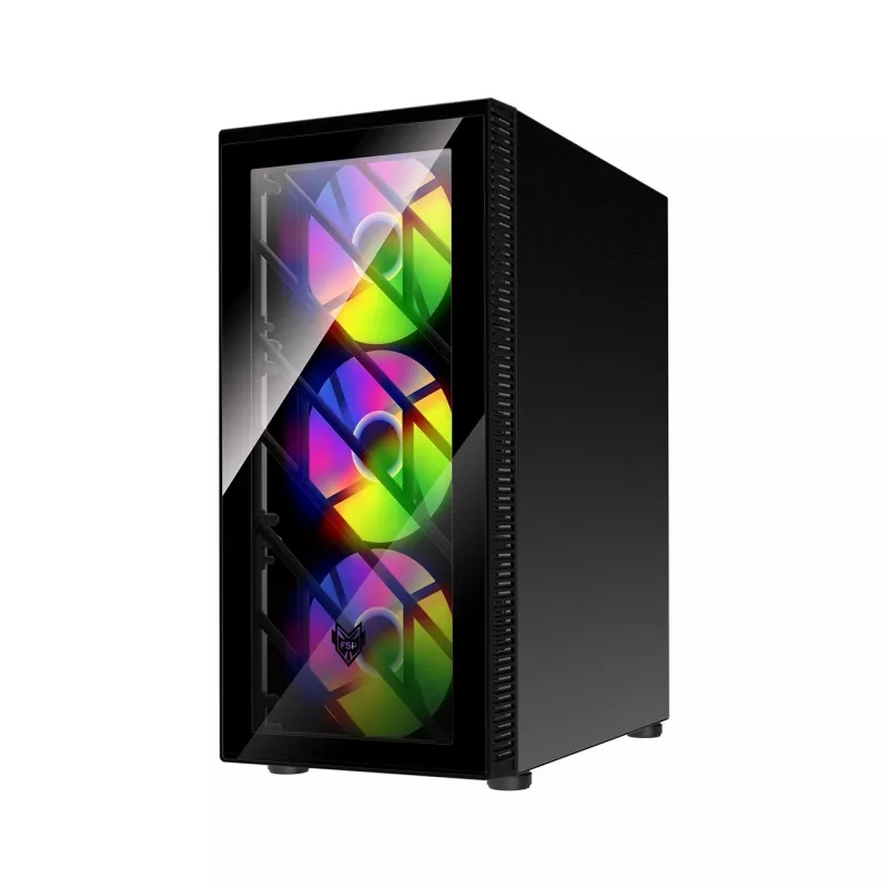 FSP CMT192 korpus Midi Tower mITX, mATX, ATX Must fikseeritud RGB