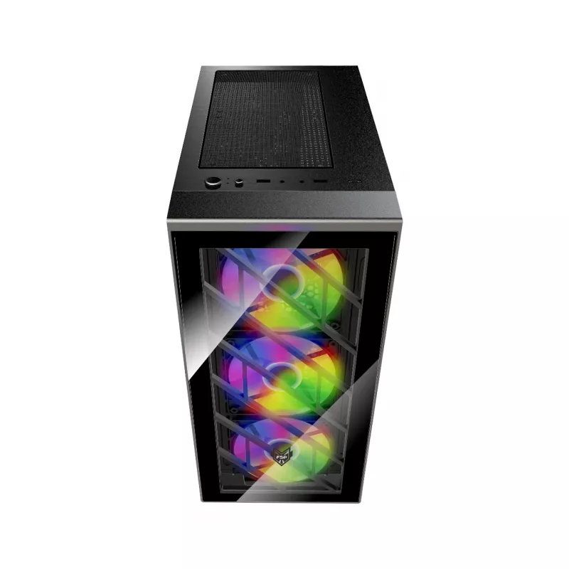 FSP CMT192 korpus Midi Tower mITX, mATX, ATX Must fikseeritud RGB