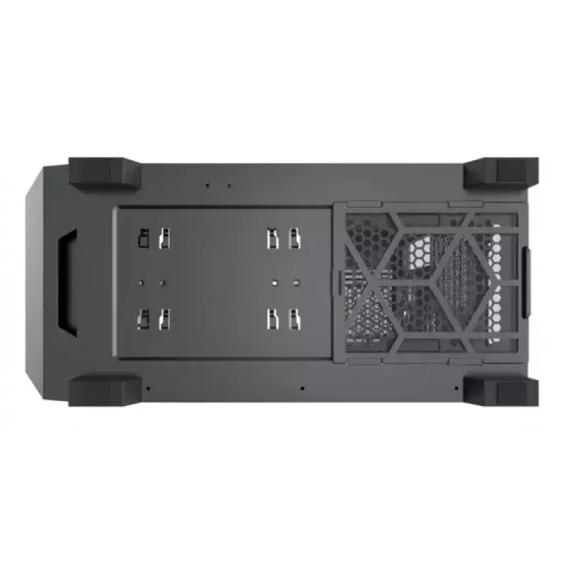 PC Midi Torni korpus XILENCE XG151 — must, toetab ATX/Micro-ATX/Mini-ITX, alumine toiteplokk, 2x 3,5 tolli + 4x 2,5 tolli pesa