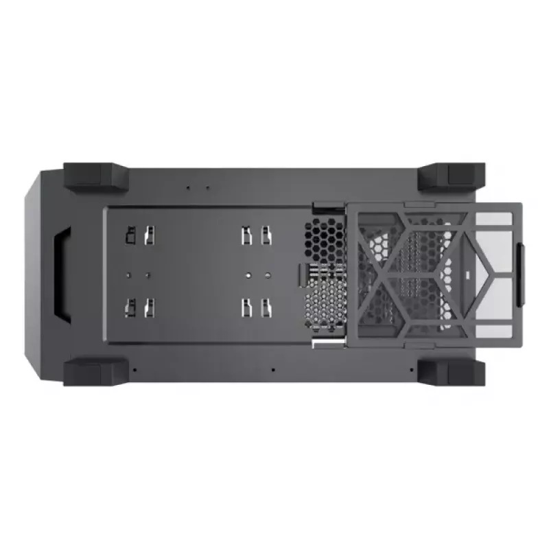 PC Midi Torni korpus XILENCE XG151 — must, toetab ATX/Micro-ATX/Mini-ITX, alumine toiteplokk, 2x 3,5 tolli + 4x 2,5 tolli pesa