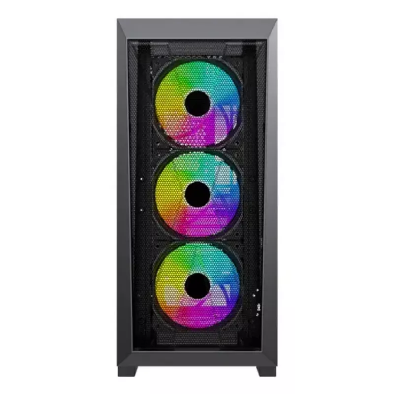 PC Midi Torni korpus XILENCE XG151 — must, toetab ATX/Micro-ATX/Mini-ITX, alumine toiteplokk, 2x 3,5 tolli + 4x 2,5 tolli pesa