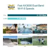 TP-Link Omada AX3000 sise-/välis-WiFi 6 pääsupunkt, 2,4 GHz, 5 GHz, 3000 Mbit/s, WPA, WPA-Enterprise, WPA2, WPA2-Enterprise, WPA3, WPA3-Enterprise, 10,100,1000 Mbit/s