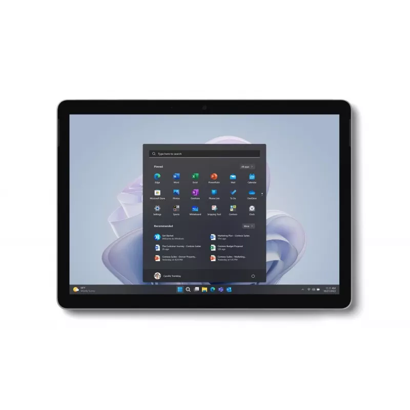 MICROSOFT Surface Go 4 – 10,5-tolline puuteekraan – Intel N200 – 8 GB muutmälu – 256 GB SSD – Win11 Pro – Plaatina – UHD Graphics