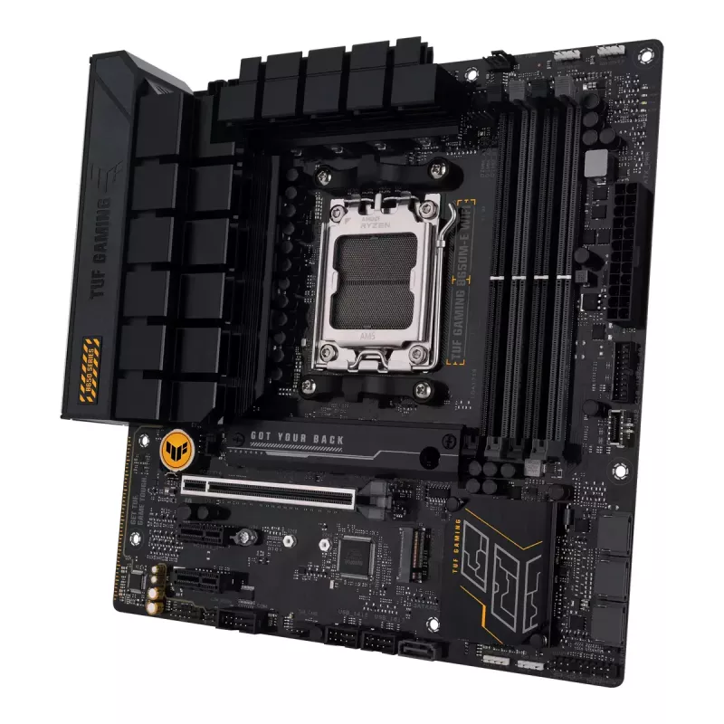 Emaplaat ASUS TUF GAMING B650M‑E WIFI, AMD B650, Socket AM5, micro ATX, DDR5, 4x DIMM, 128GB, Wi‑Fi 6, Bluetooth 5.2