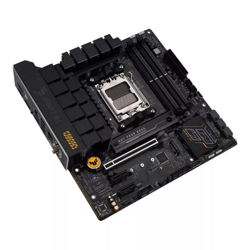 Emaplaat ASUS TUF GAMING B650M‑E WIFI, AMD B650, Socket AM5, micro ATX, DDR5, 4x DIMM, 128GB, Wi‑Fi 6, Bluetooth 5.2