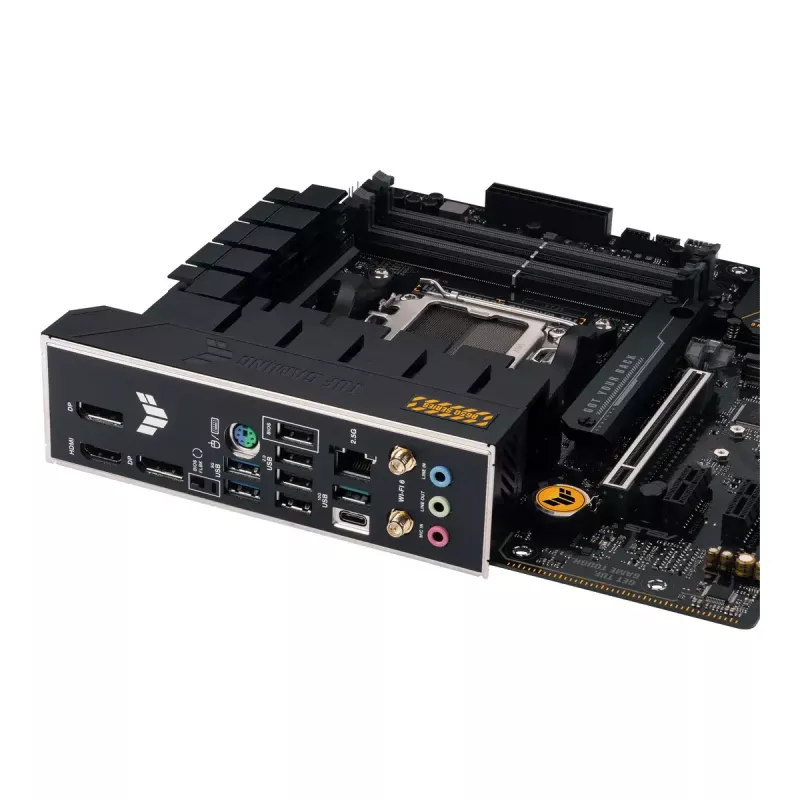 Emaplaat ASUS TUF GAMING B650M‑E WIFI, AMD B650, Socket AM5, micro ATX, DDR5, 4x DIMM, 128GB, Wi‑Fi 6, Bluetooth 5.2
