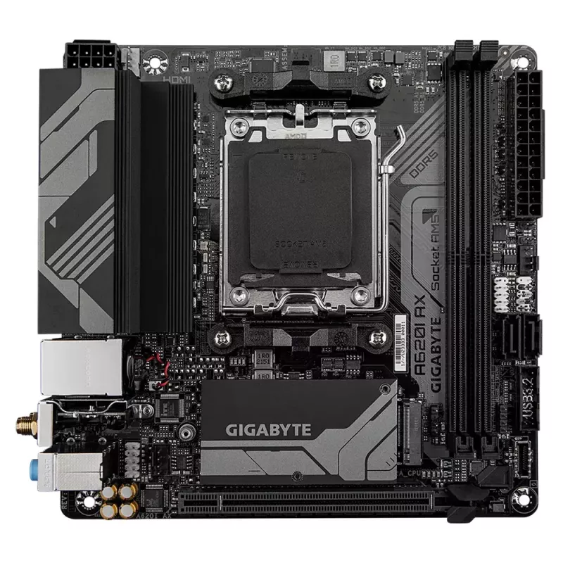 Emaplaadi GIGABYTE A620I AX, AMD A620, pesa AM5, Mini-ITX