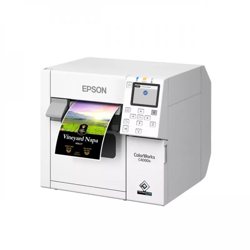 Epson CW-C4000e (bk) tindiprinteriga etiketiprinter, värviline, 1200 x 1200 DPI, 102 mm/s, juhtmega