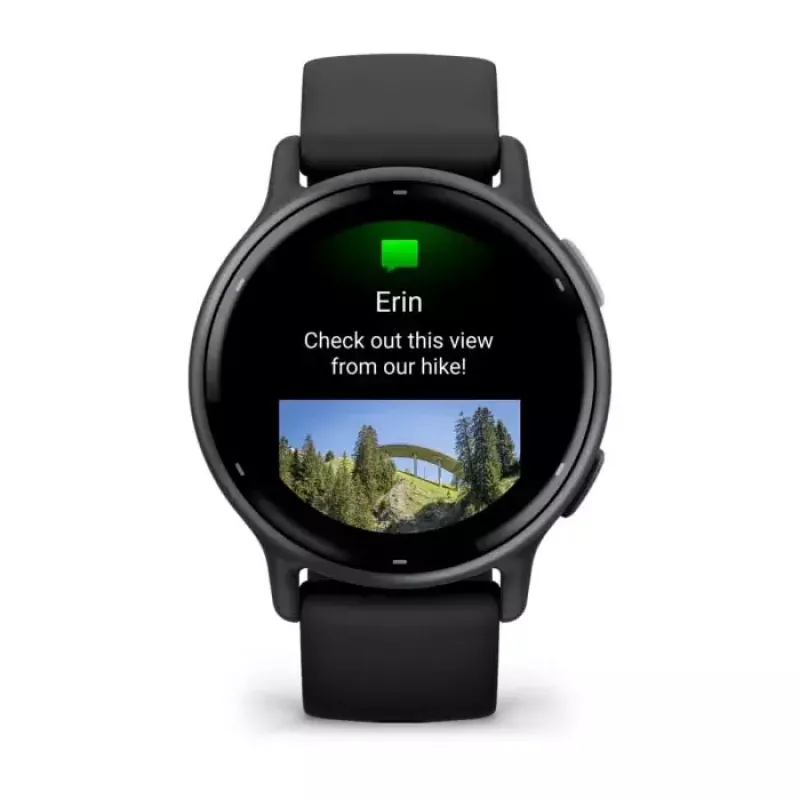 Nutikell GARMIN Vivoactive 5 Must – 42 mm korpus, AMOLED 1,2 tolli, GPS/GLONASS/Galileo, 5 ATM, optiline pulss, SpO2, 11-päevane aku