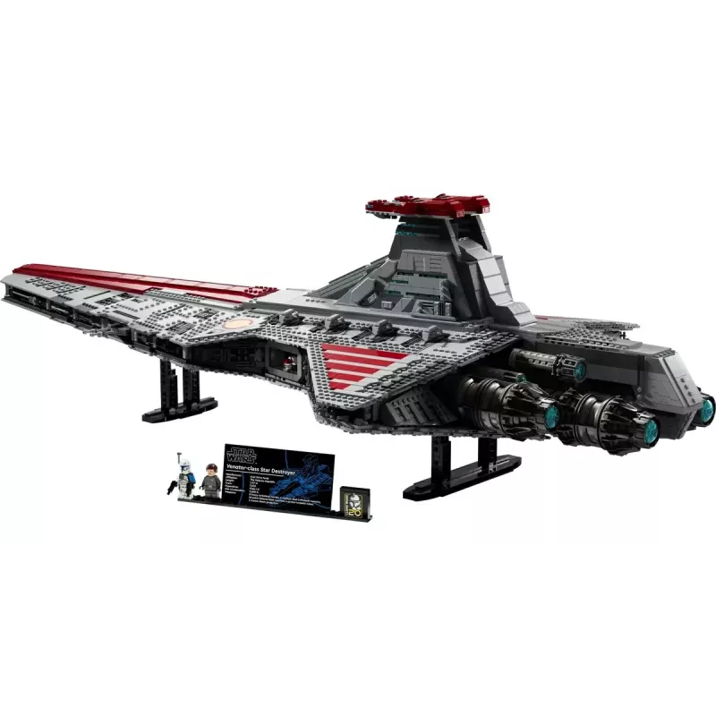 LEGO Star Wars Republic Venator Class Attack Cruiser 75367 — konstruktsioonikomplekt, 5 374 tk, 320×1 090×540 mm, 2 minifiguuri, vanus 18+