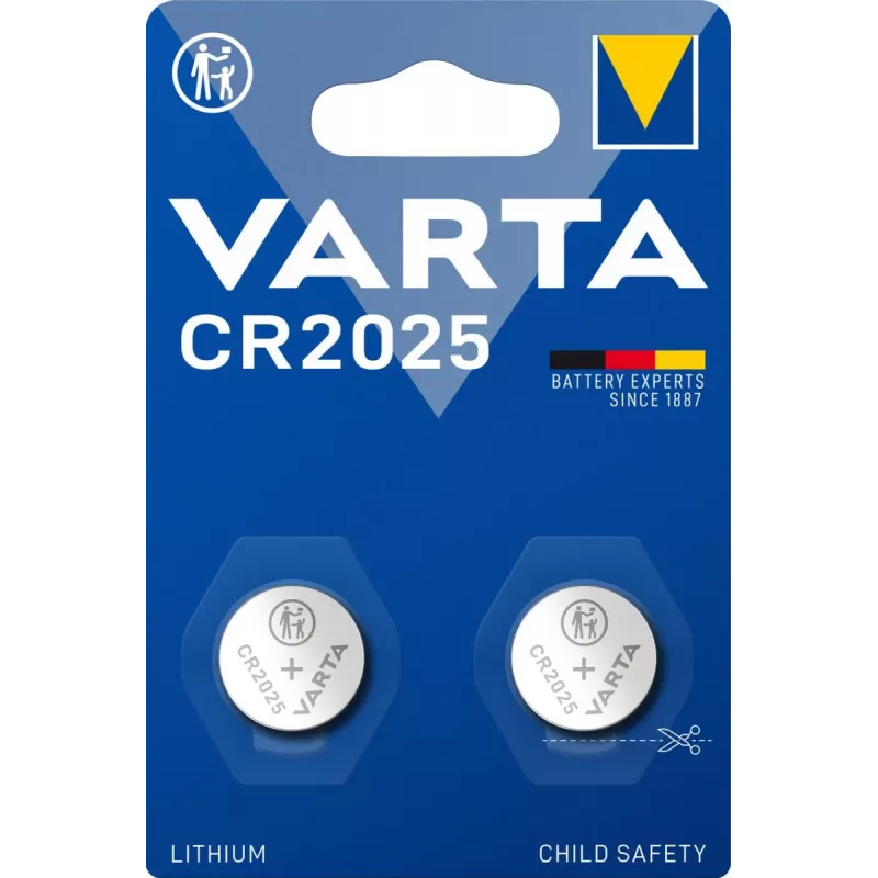 VARTA aku liitiumnööpelement CR2025 3V 1x2