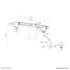 Neomounts DS75S-950WH2 kuvariõlg 17-32 tolli - gaasivedru - ülaosakinnitus - 180° peatus