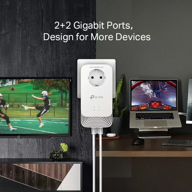 TP-Link PG2400P KIT PowerLine võrguadapter 1428 Mbit/s Ethernet LAN Valge 2 tk