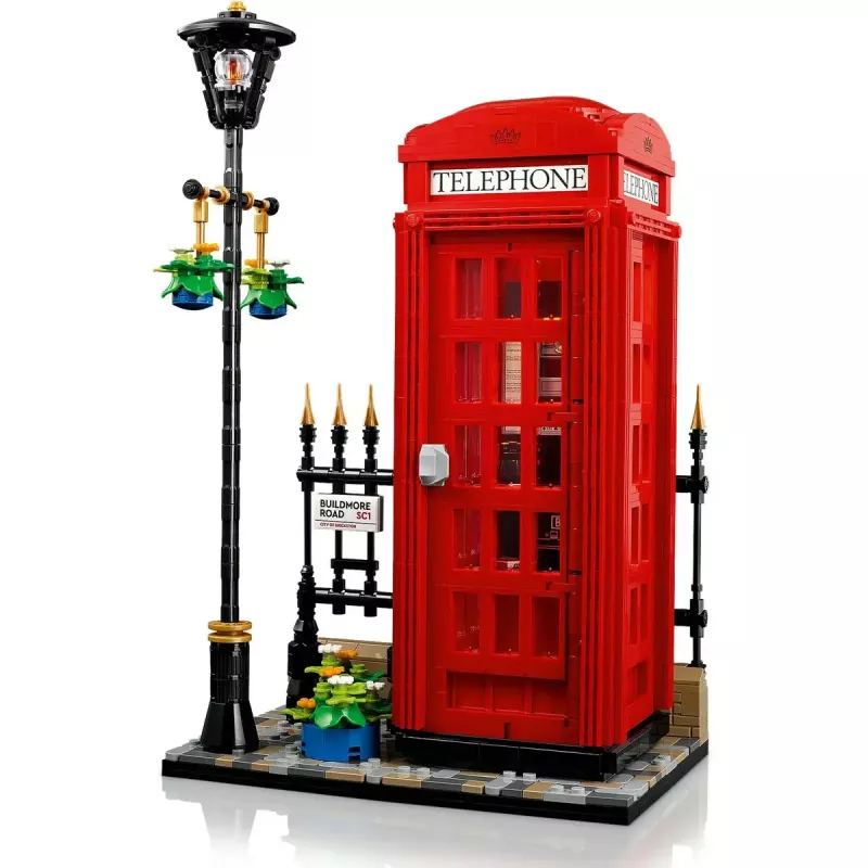 LEGO Red London Telephone Box 21347 ehituskomplekt – modulaarne kollektsioneeritav komplekt, 1460 tk, 18+