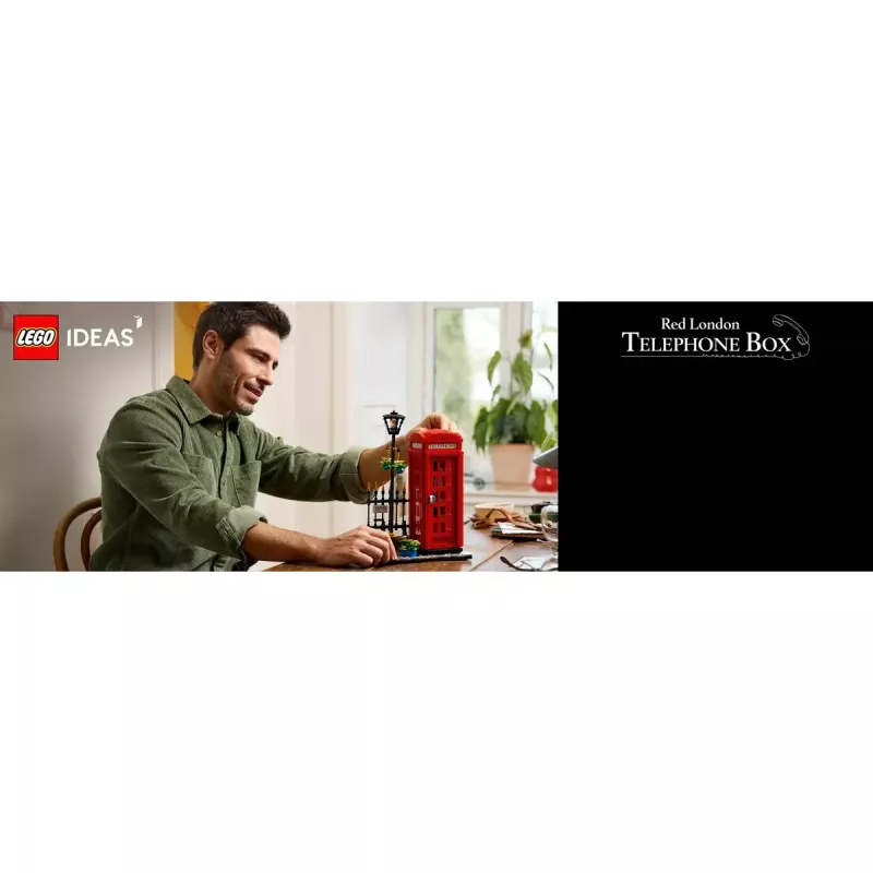 LEGO Red London Telephone Box 21347 ehituskomplekt – modulaarne kollektsioneeritav komplekt, 1460 tk, 18+