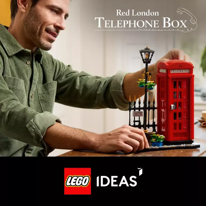 LEGO Red London Telephone Box 21347 ehituskomplekt – modulaarne kollektsioneeritav komplekt, 1460 tk, 18+