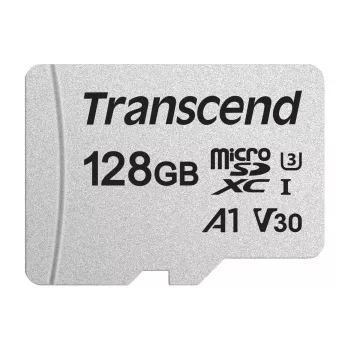TRANSCEND Micro Sdxc Card 300s 128GB Uhs-i U3 Ilma Adapterita