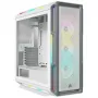 CORSAIR Mid-tower ATX arvutikorpus - Icue 5000t - RGB karastatud klaas - valge