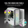 CORSAIR Mid-tower ATX arvutikorpus - Icue 5000t - RGB karastatud klaas - valge