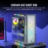 CORSAIR Mid-tower ATX arvutikorpus - Icue 5000t - RGB karastatud klaas - valge