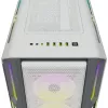 CORSAIR Mid-tower ATX arvutikorpus - Icue 5000t - RGB karastatud klaas - valge