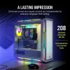 CORSAIR Mid-tower ATX arvutikorpus - Icue 5000t - RGB karastatud klaas - valge