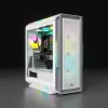 CORSAIR Mid-tower ATX arvutikorpus - Icue 5000t - RGB karastatud klaas - valge