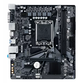 GIGABYTE H610M S2H V2 emaplaat - toetab Inteli Core 14. põlvkonna protsessoreid, 4+1+1 hübriidfaasid digitaalne VRM, kuni 5600 MHz DDR5, 1x PCIe 3.0 M.2, GbE LAN, USB 3.2 Gen 1