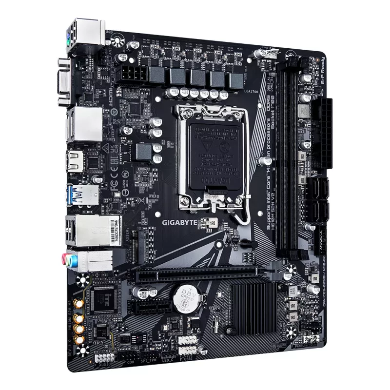 GIGABYTE H610M S2H V2 emaplaat - toetab Inteli Core 14. põlvkonna protsessoreid, 4+1+1 hübriidfaasid digitaalne VRM, kuni 5600 MHz DDR5, 1x PCIe 3.0 M.2, GbE LAN, USB 3.2 Gen 1