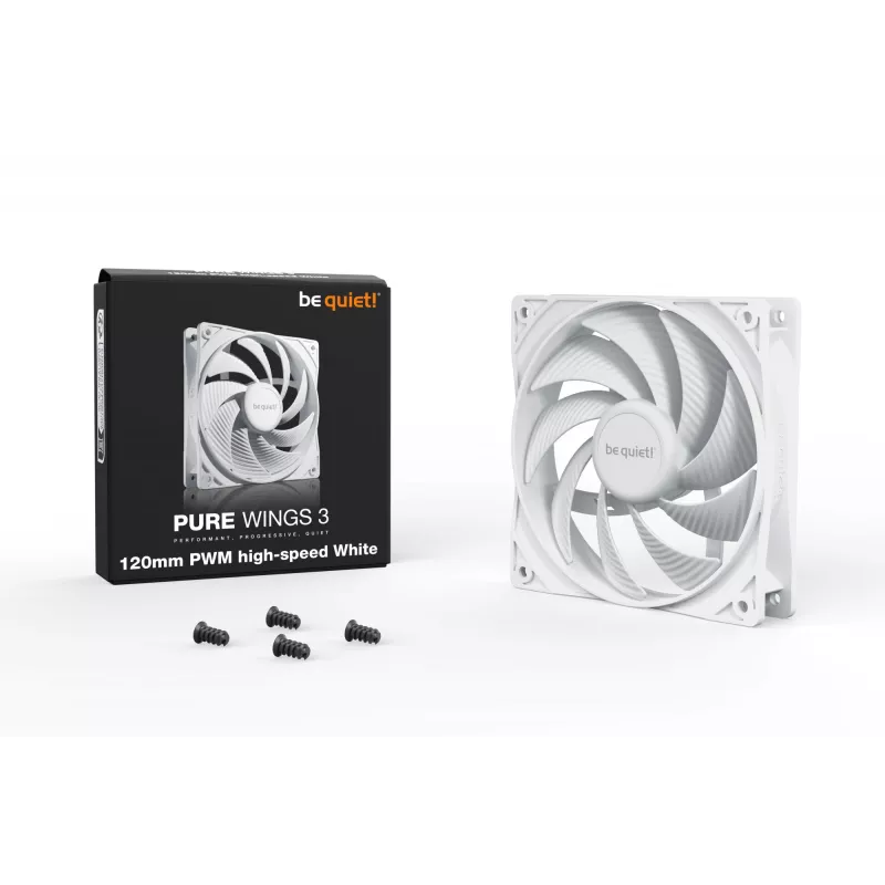 be quiet Pure Wings 3 120mm PWM high-speed Valge Arvutikorpuse ventilaator 12 cm 1 tk