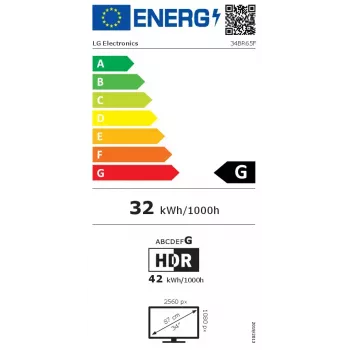 LG 34BR65F-B arvutikuvar 86,4 cm (34 tolli) 2560 x 1080 pikslit WFHD LCD must