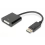 DIGITUS ASSMANN DisplayPort adapterkaabel, DP - DVI (24+5) M/F, 15 cm lukustusega, DP 1.2 ühilduv, CE must